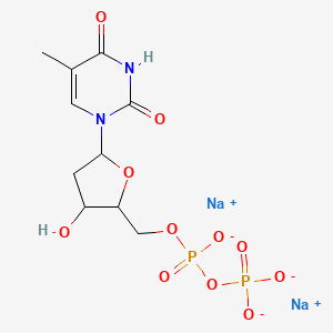 Chemical structure of Thymidine 5′-diphosphate sodium