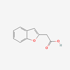 Chemical structure of 2-Benzofuranacetic acid
