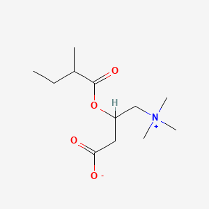 Chemical structure of 2-Methylbutyrylcarnitine