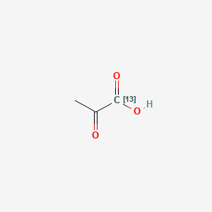 Chemical structure of Pyruvic acid-13C