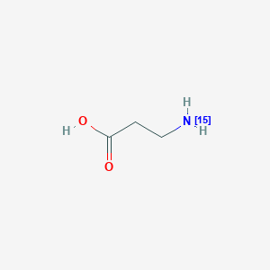 Chemical structure of β-Alanine-15N