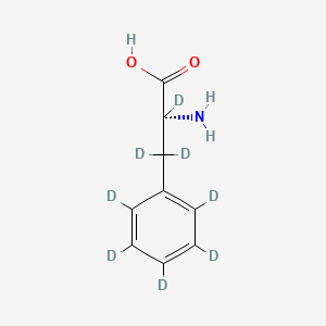 Chemical structure of D-Phenylalanine-d8