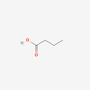 Chemical structure of Butyric acid