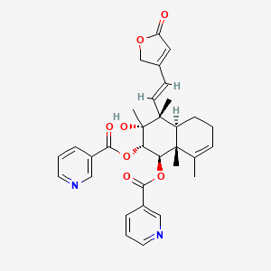 Chemical structure of Scutebarbatine A