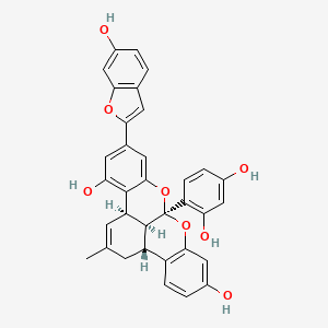 Chemical structure of Mulberrofuran G