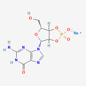 Chemical structure of 2',3'-cGMP sodium