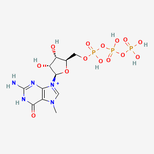 Chemical structure of m7GTP(Sodium salt)