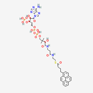 Chemical structure of 1-pyrenebutanoyl Coenzyme A (ammonium salt) >99%