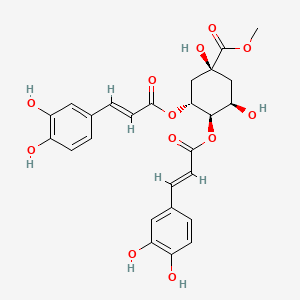 Chemical structure of 3,4-Di-O-caffeoylquinic acid methyl ester