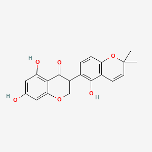 Chemical structure of Licoisoflavanone