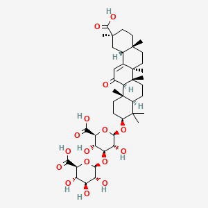 Chemical structure of uralsaponin B