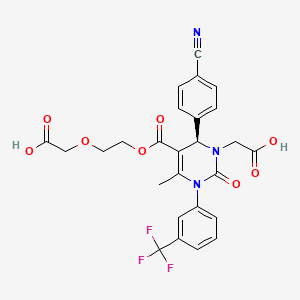 Chemical structure of PBX-7011 TFA