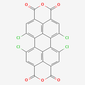 Chemical structure of 5,6,12,13-Tetrachloroanthra[2,1,9-def:6,5,10-d'e'f']diisochromene-1,3,8,10-tetraone