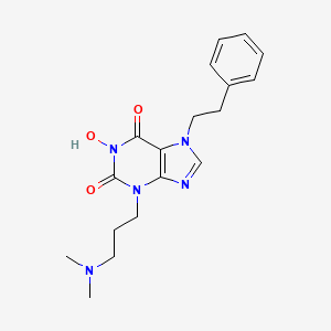 Chemical structure of Caf1-IN-1