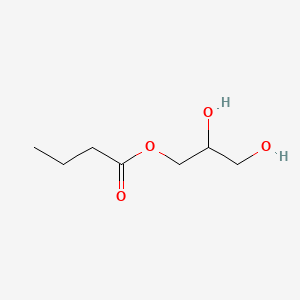 Chemical structure of Glycerol 1-Monobutyrate