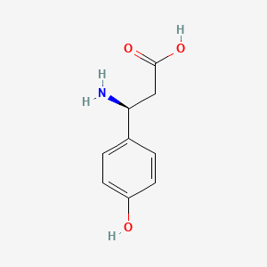 Chemical structure of (S)-3-Amino-3-(4-hydroxyphenyl)propanoic acid