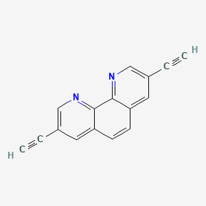 Chemical structure of 3,8-Diethynyl-1,10-phenanthroline