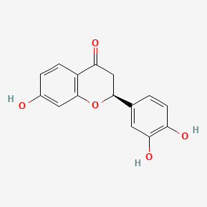 Chemical structure of (-)-Butin