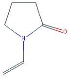 Chemical structure of PVP (M·W·~360000)