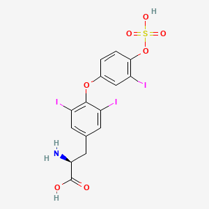 Chemical structure of Triiodothyronine sulfate