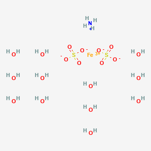 Chemical structure of Ammonium iron(Ⅲ) sulfate dodecahydrate, 99%
