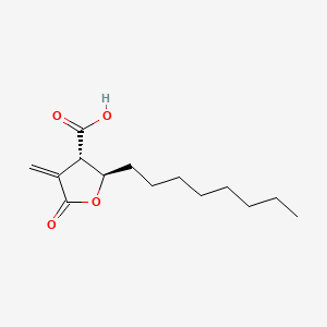 Chemical structure of trans-C75
