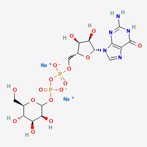 Chemical structure of GDP-α-D-mannose disodium