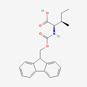 Chemical structure of Fmoc-D-Isoleucine