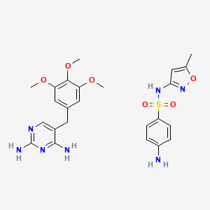 Chemical structure of Sulfamethoxazole-trimethoprim mixt.