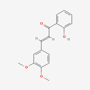 Chemical structure of (E)-2'-Hydroxy-3,4-dimethoxychalcone
