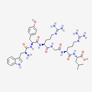 Chemical structure of WYRGRL