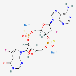 Chemical structure of Dazostinag disodium