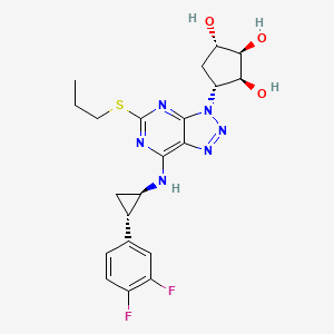 Chemical structure of Deshydroxyethoxy ticagrelor