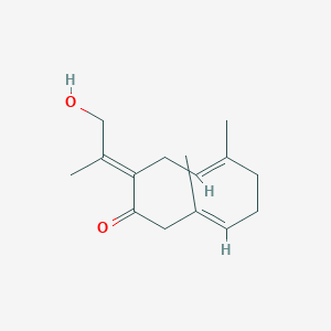 Chemical structure of 13-Hydroxygermacrone