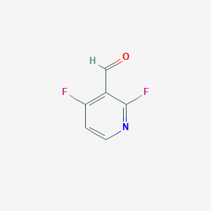 Chemical structure of 2,4-Difluoronicotinaldehyde