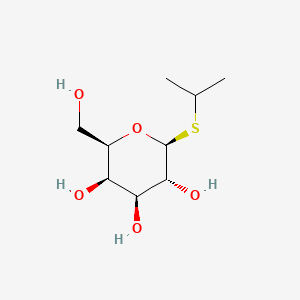 Chemical structure of IPTG (Isopropyl β-D-thiogalactoside)