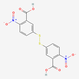 Chemical structure of DTNB (Ellman's Reagent)