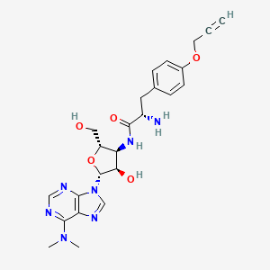 Chemical structure of O-Propargyl-Puromycin