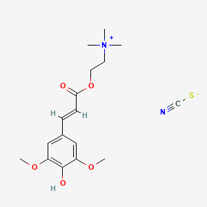 Chemical structure of Sinapine thiocyanate