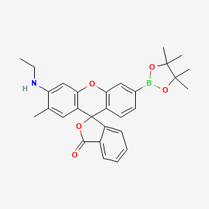 Chemical structure of NucPE1 (Nuclear Peroxy Emerald 1)