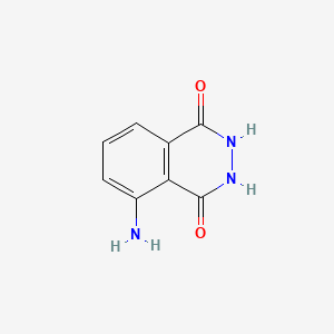 Chemical structure of Luminol (Diogenes reagent)