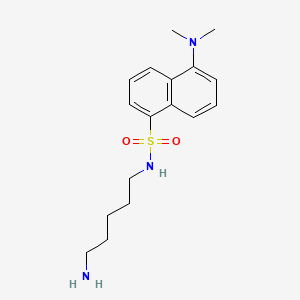 Chemical structure of Monodansylcadaverine