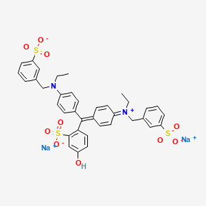 Chemical structure of Fast Green FCF