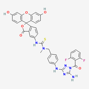Chemical structure of JAK2 JH2 Tracer