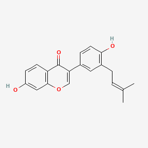 Chemical structure of Neobavaisoflavone