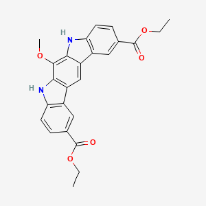 Chemical structure of 5(6)-TAMRA (5(6)-Carboxytetramethylrhodamine)