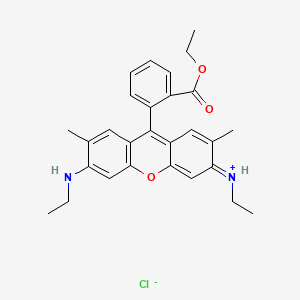 Chemical structure of Rhodamine 6G (Basic Red 1)