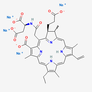 Chemical structure of Talaporfin sodium