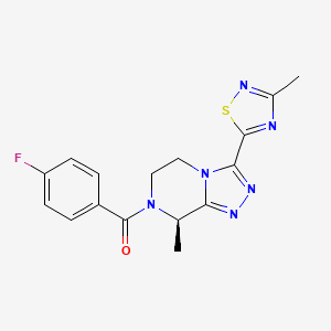 Chemical structure of Fezolinetant (ESN-364)