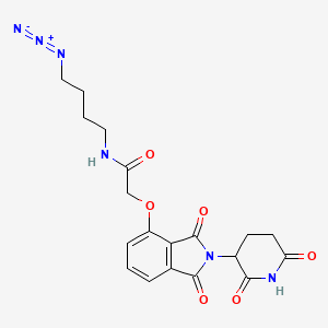 Chemical structure of Thalidomide-O-amido-C4-N3